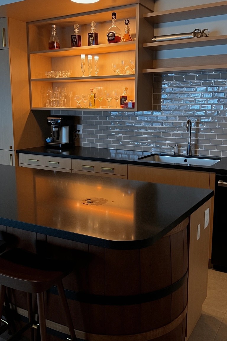 Whiskey Barrel Kitchen Island Base