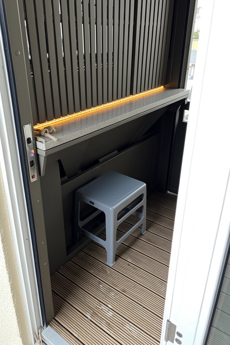 Fold-Down Bar Shelves