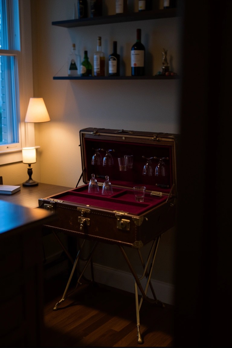 Vintage Bar Trunk Setup