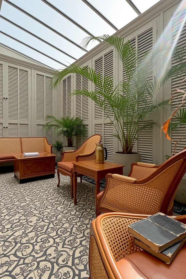 Conservatory Lounge Setup