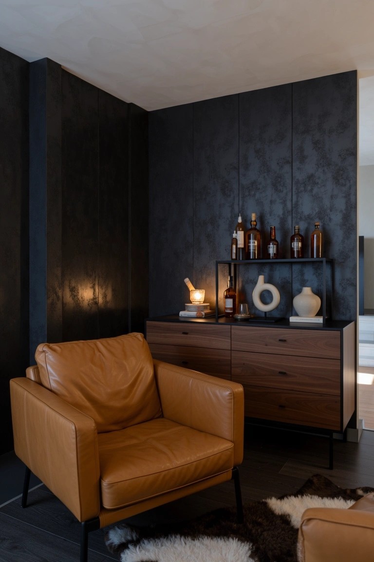 Open Shelves for Bourbon Bottles