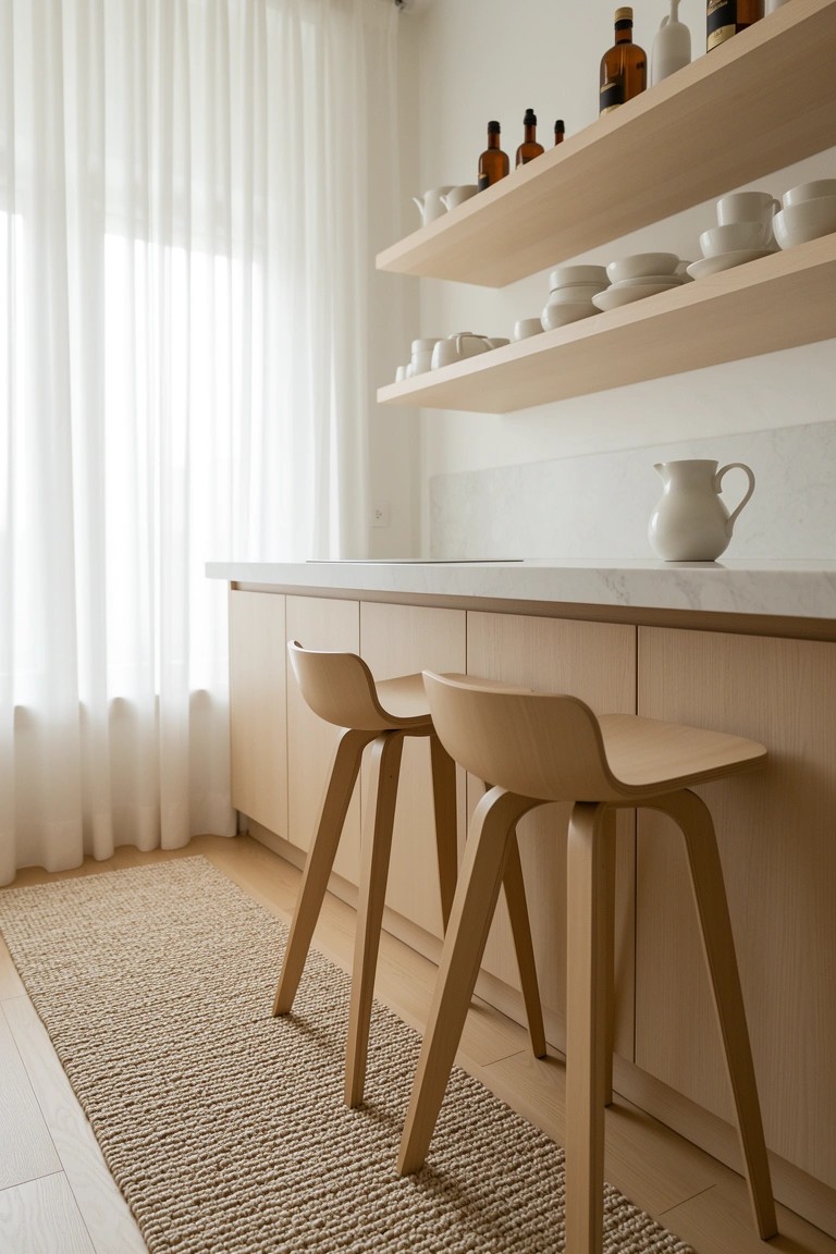 Kitchen Bar with Marble Top
