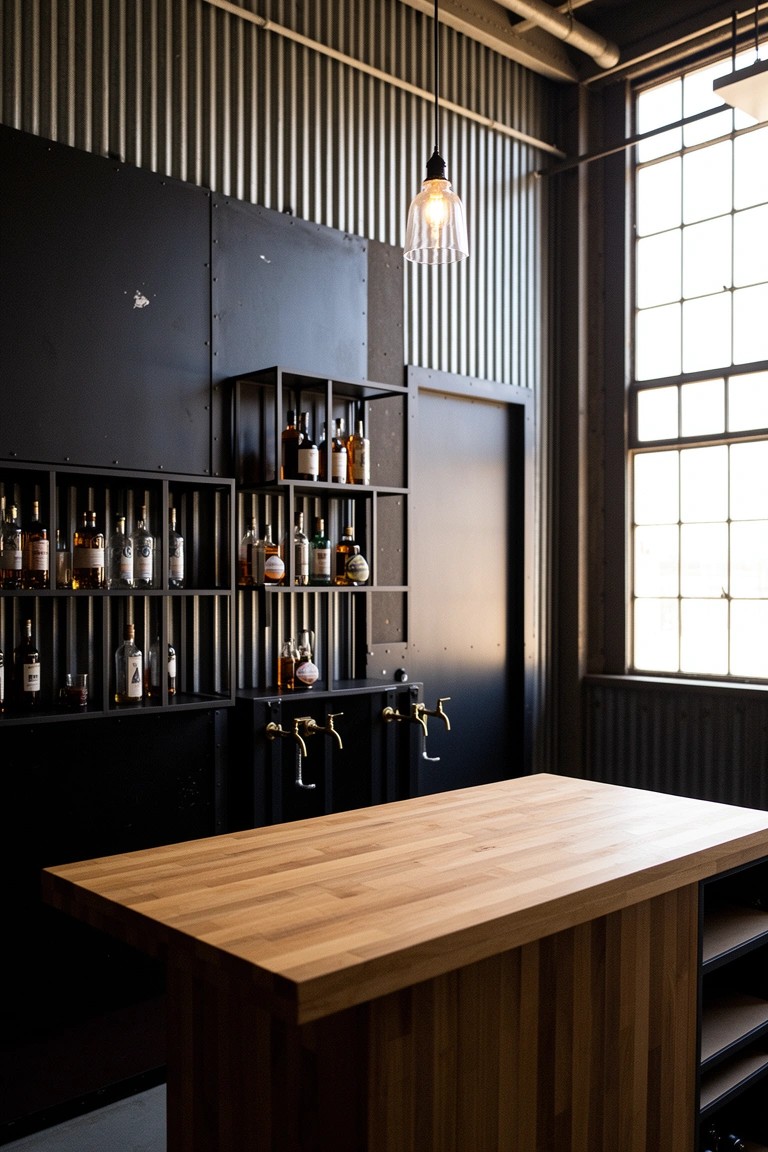 Open Shelving for Bottle Storage