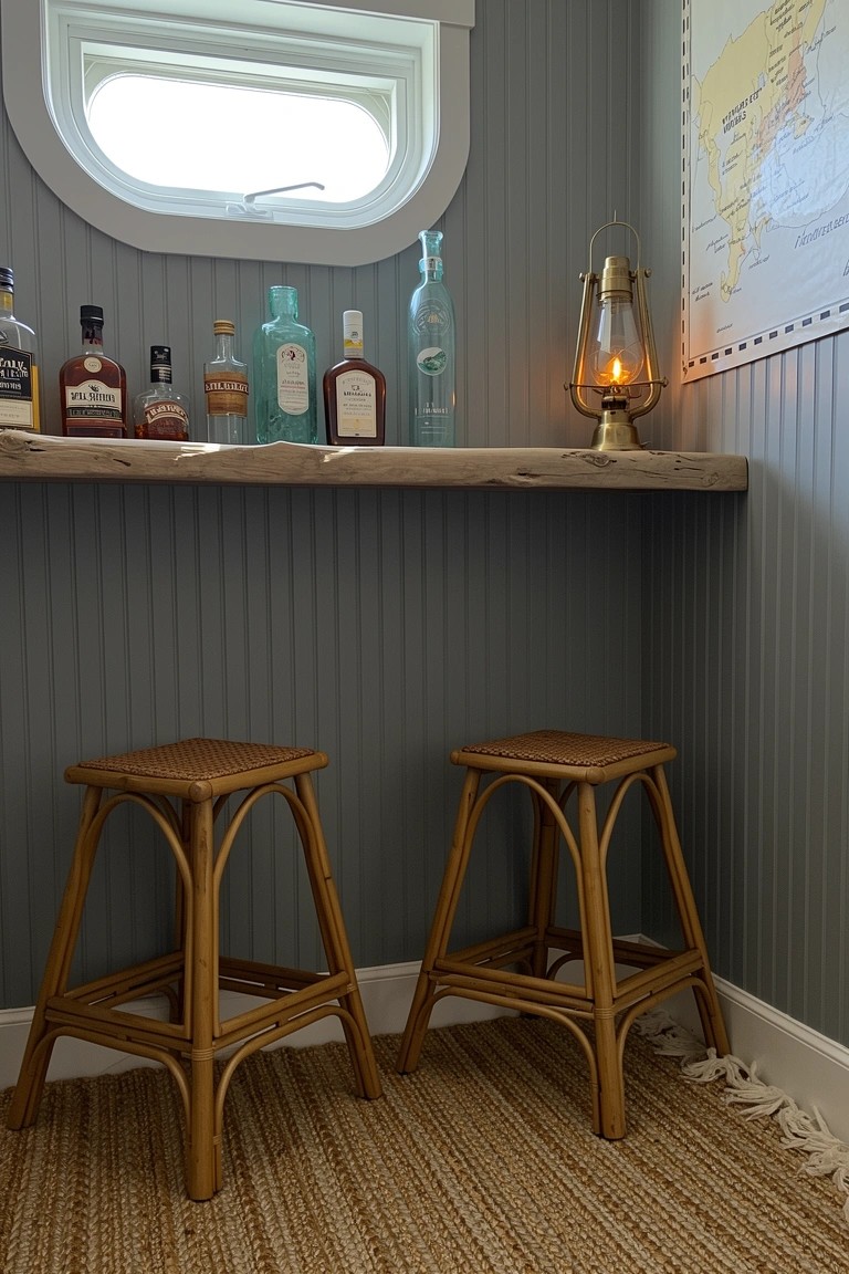Small Corner Bar Shelf