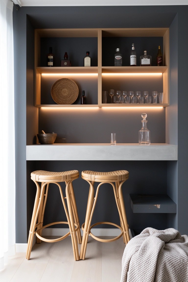 Recessed Wall Bar Nook