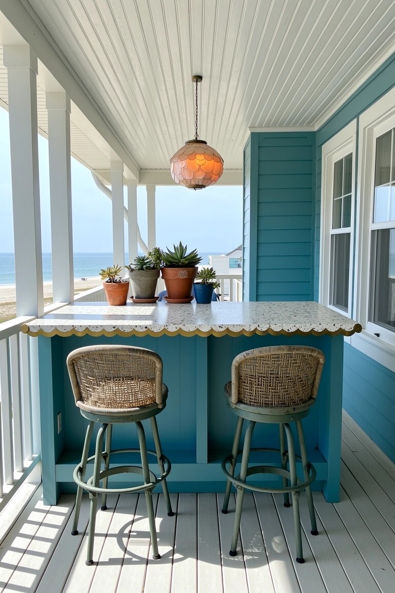 Rattan Stools for Porch Bars