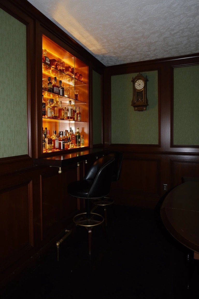 Built-In Bar Cabinet