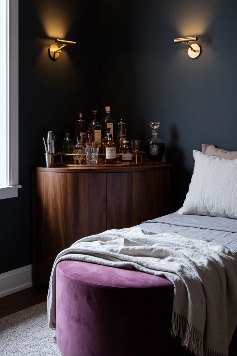 Bedroom Corner Bar Cart