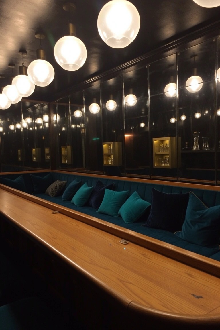 Banquettes Along the Bar