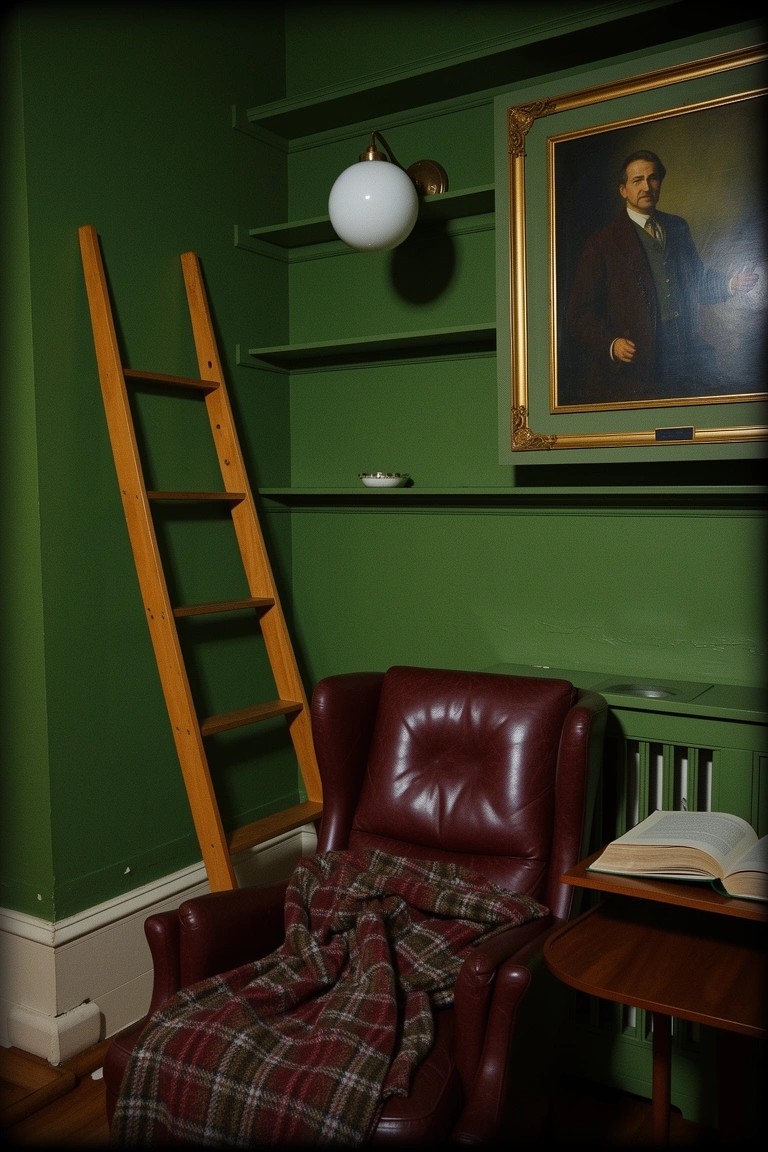 Ladder for Bookshelf Access