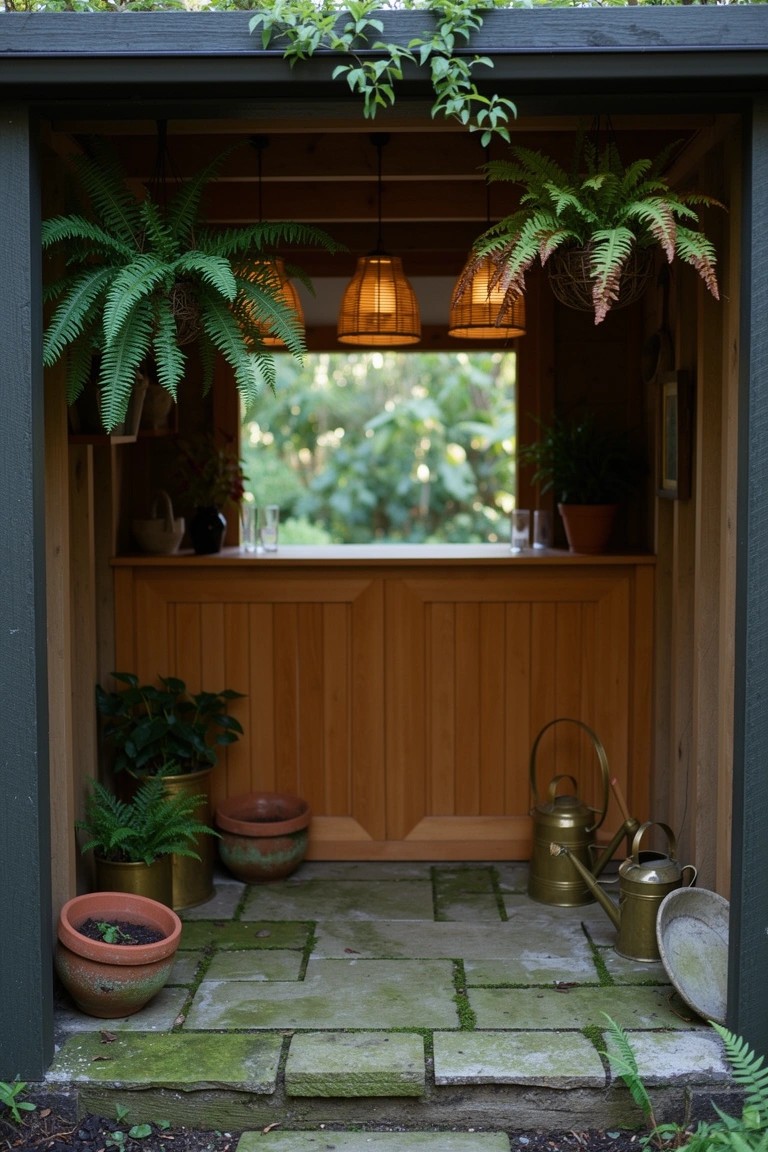 Garden Shed as Speakeasy Bar