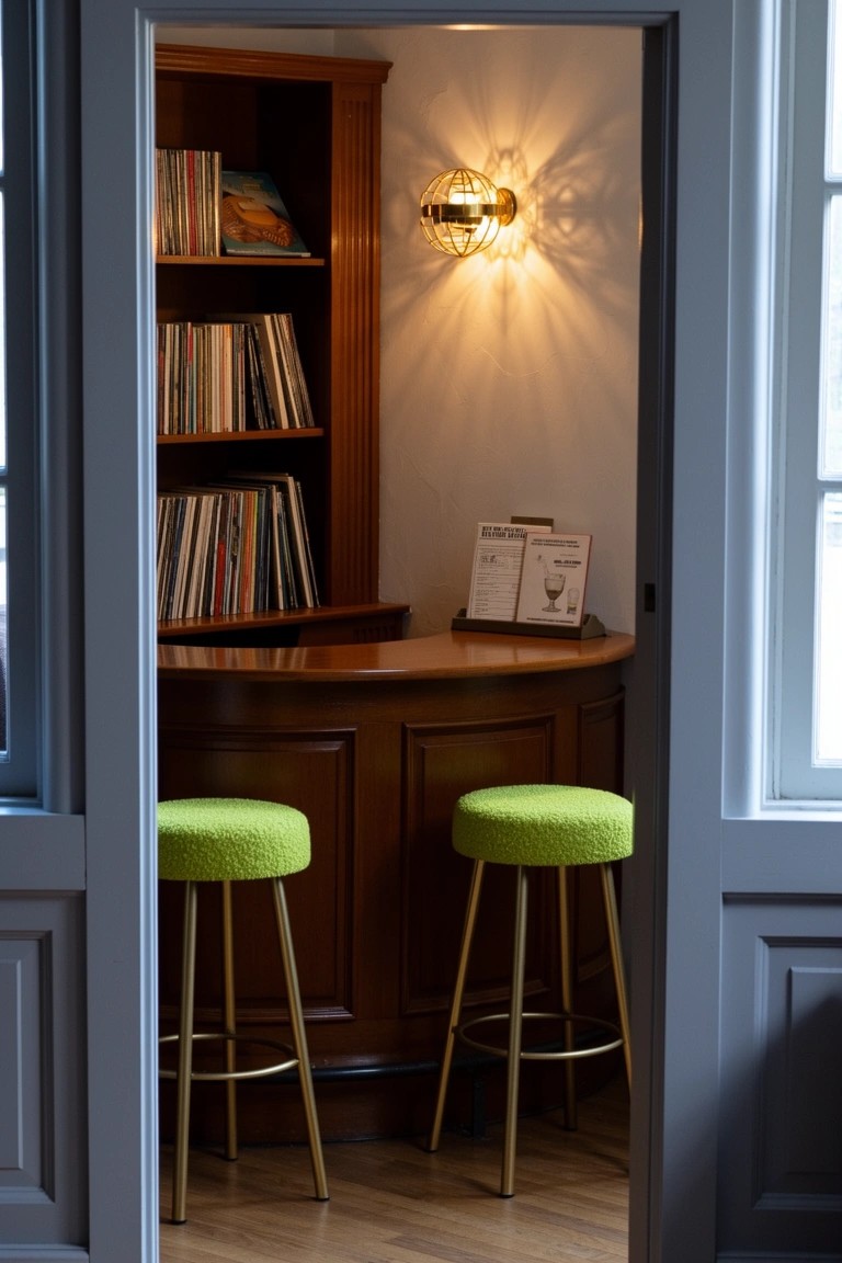 Bookshelf Corner Bar