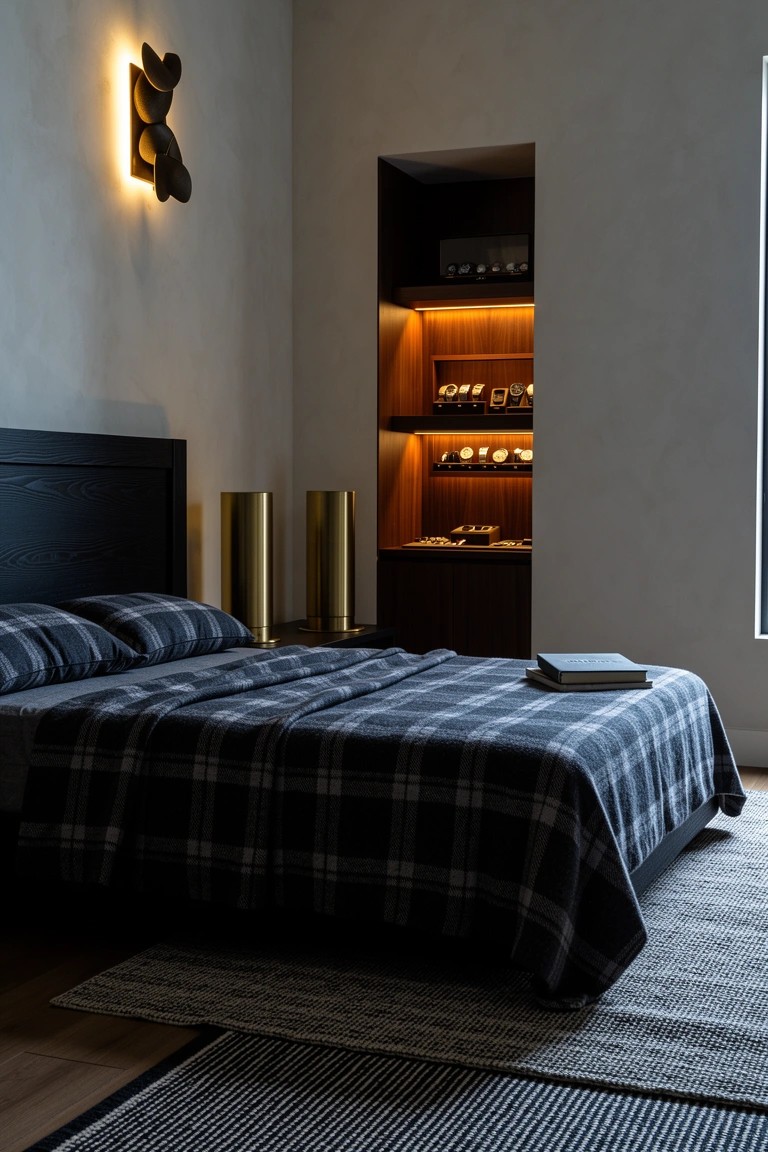 Built-In Wood Shelves