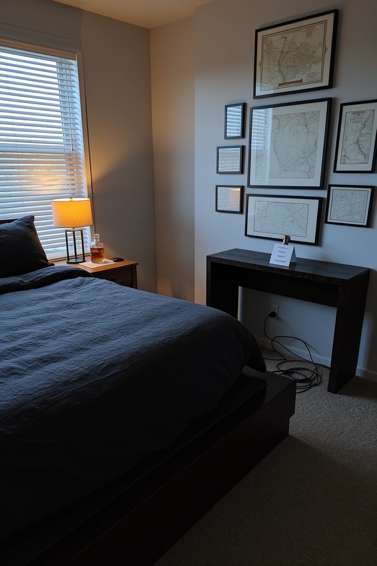 Wall Displays of Framed Maps