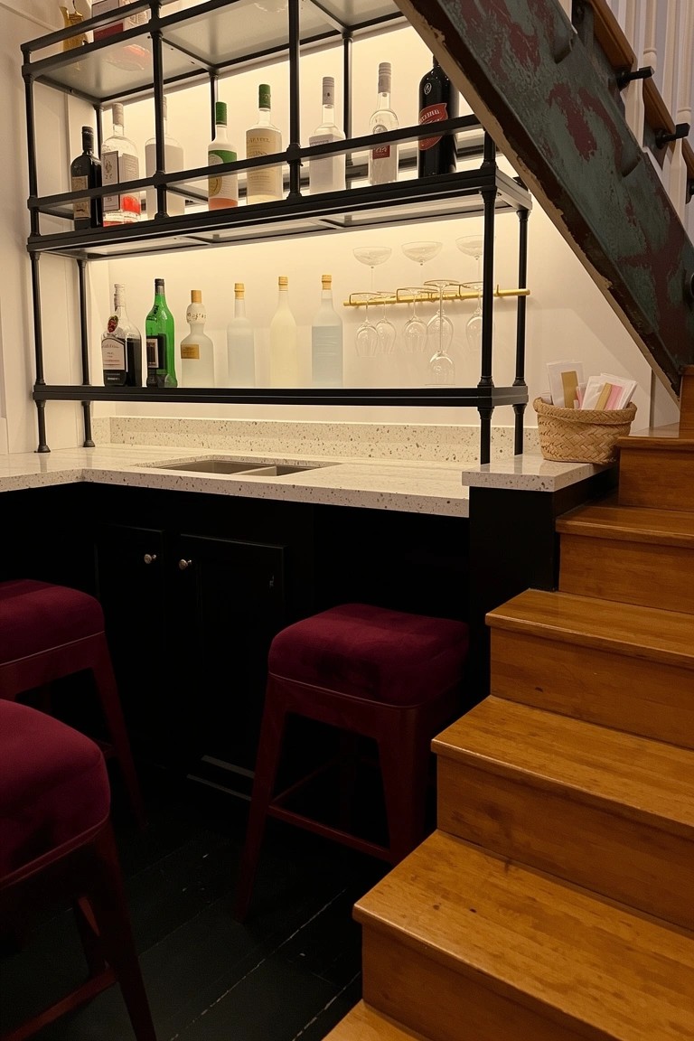 Home Bar by the Stairs