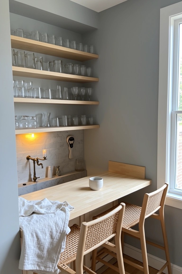 Compact Corner Bar Nook