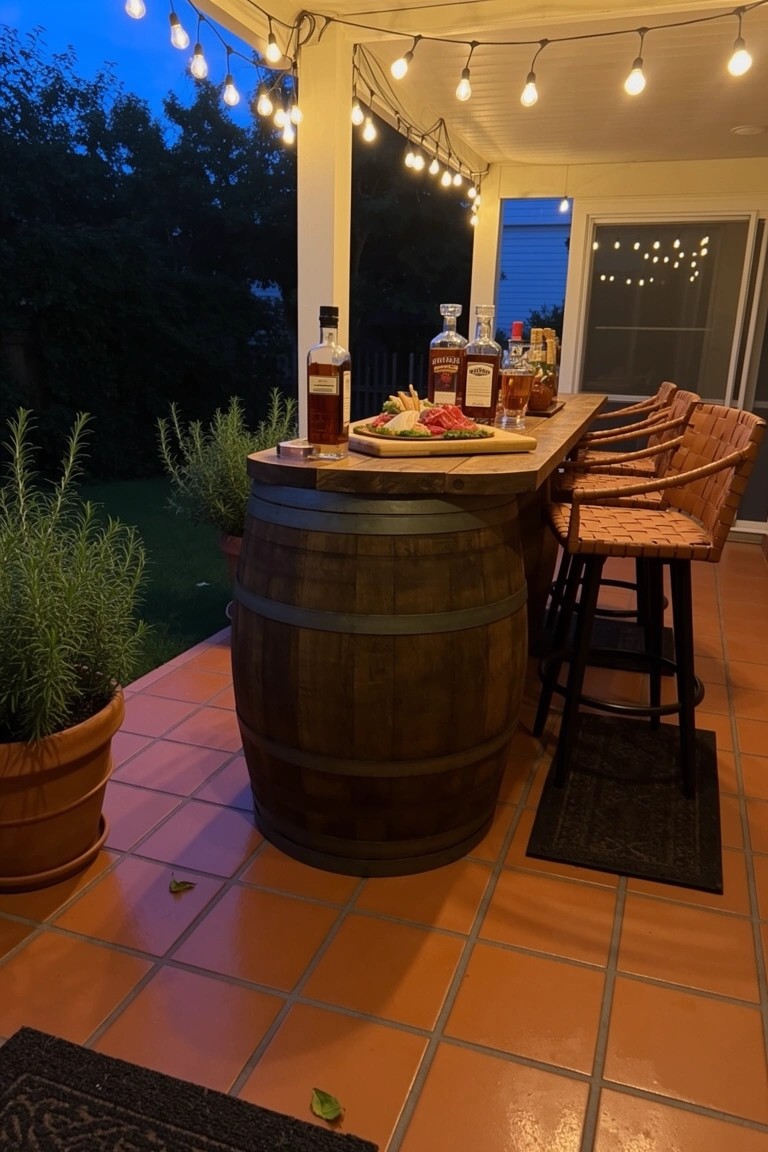 Whiskey Barrel Bar