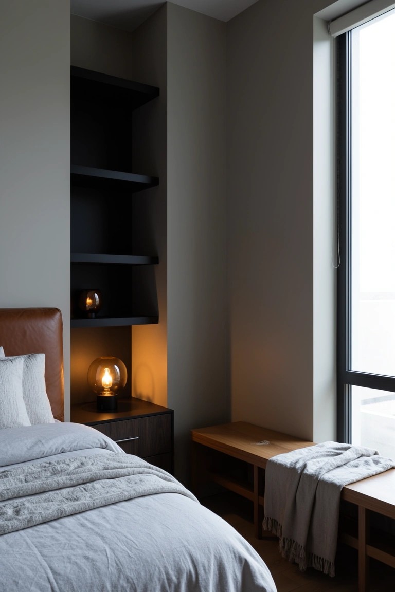 Shelves Above the Bed