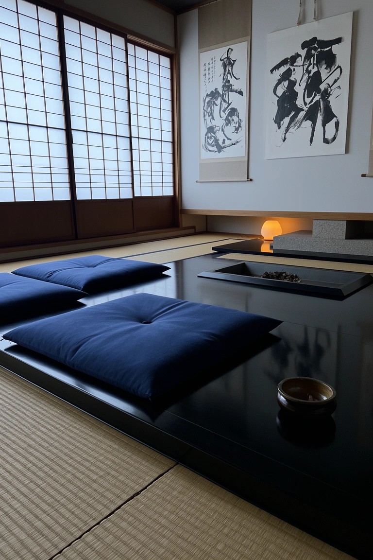 Japanese Floor Lounge Setup