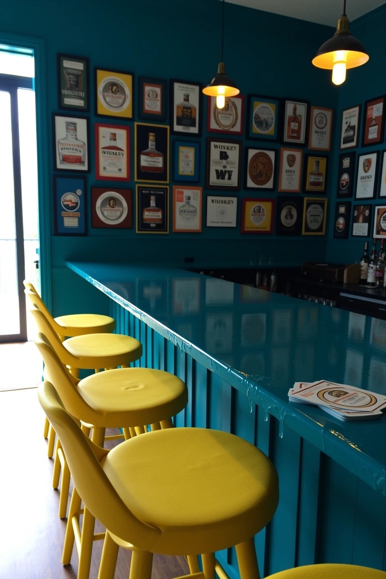 Whiskey Gallery Wall