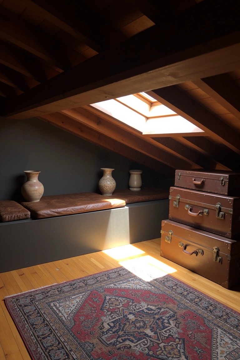 Built-In Attic Benches