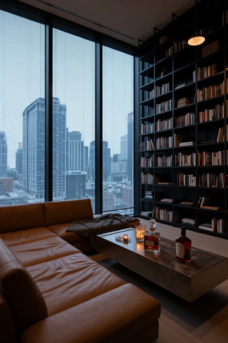 Floor-to-Ceiling Bookshelves