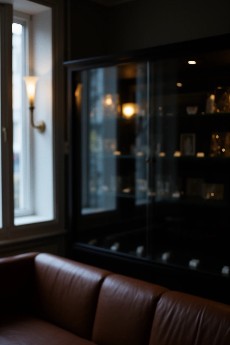 Glass Fronted Bottle Cabinet