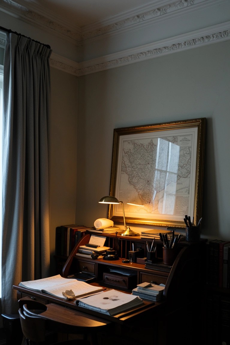 Antique Desk in a Corner
