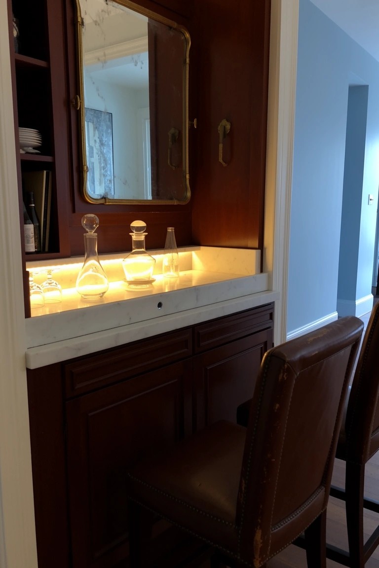 Built-In Bar Cabinets